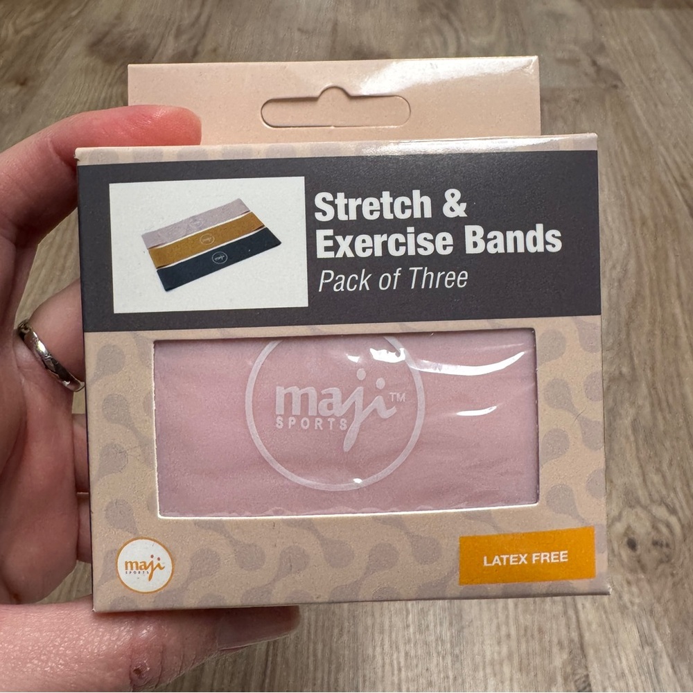 Maji Sports Pink Stretch & Exercise Bands